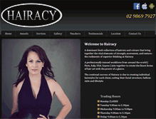 Tablet Screenshot of hairacy.com.au